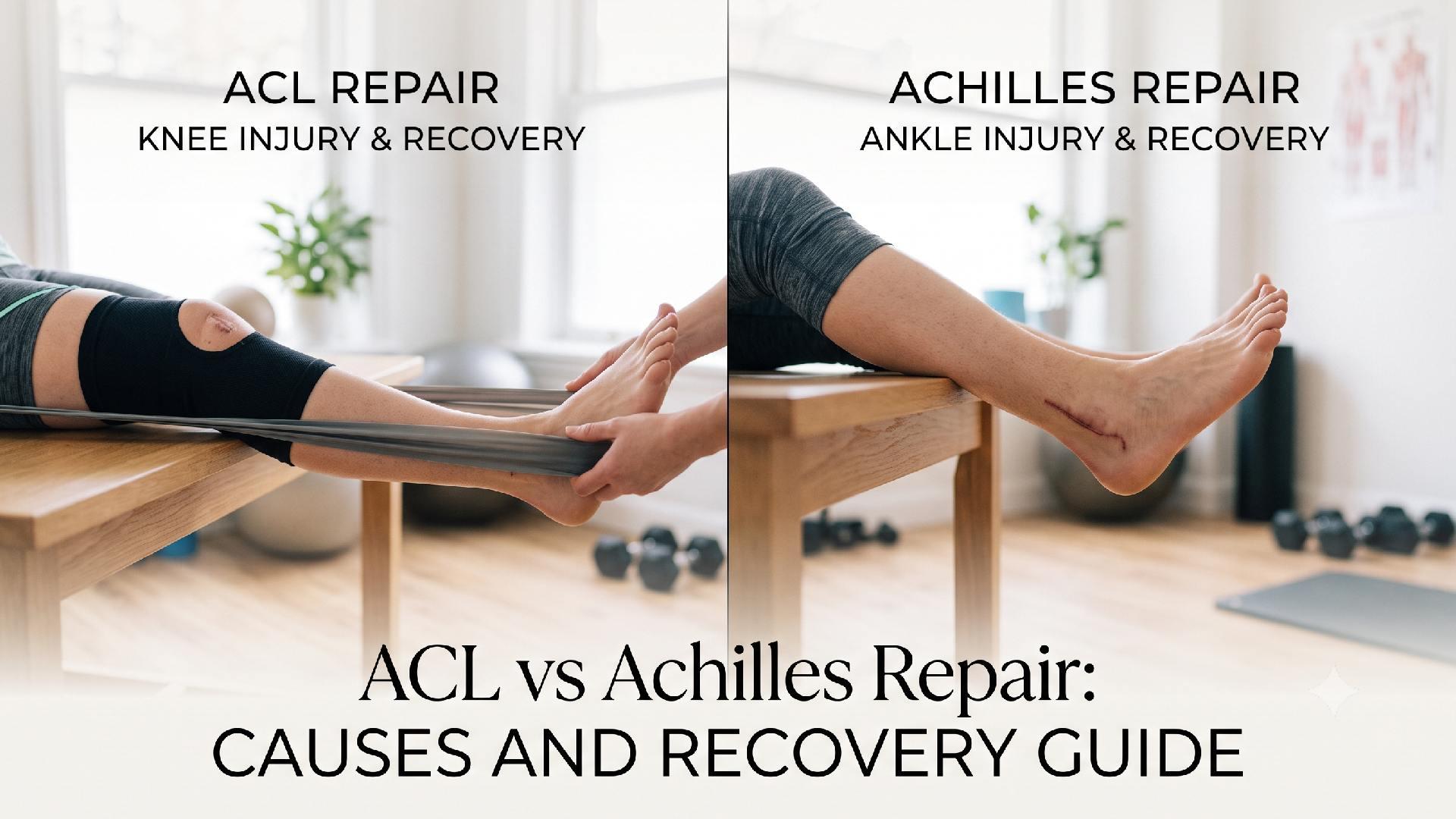 ACL vs Achilles Repair: Causes and Recovery Guide 2026