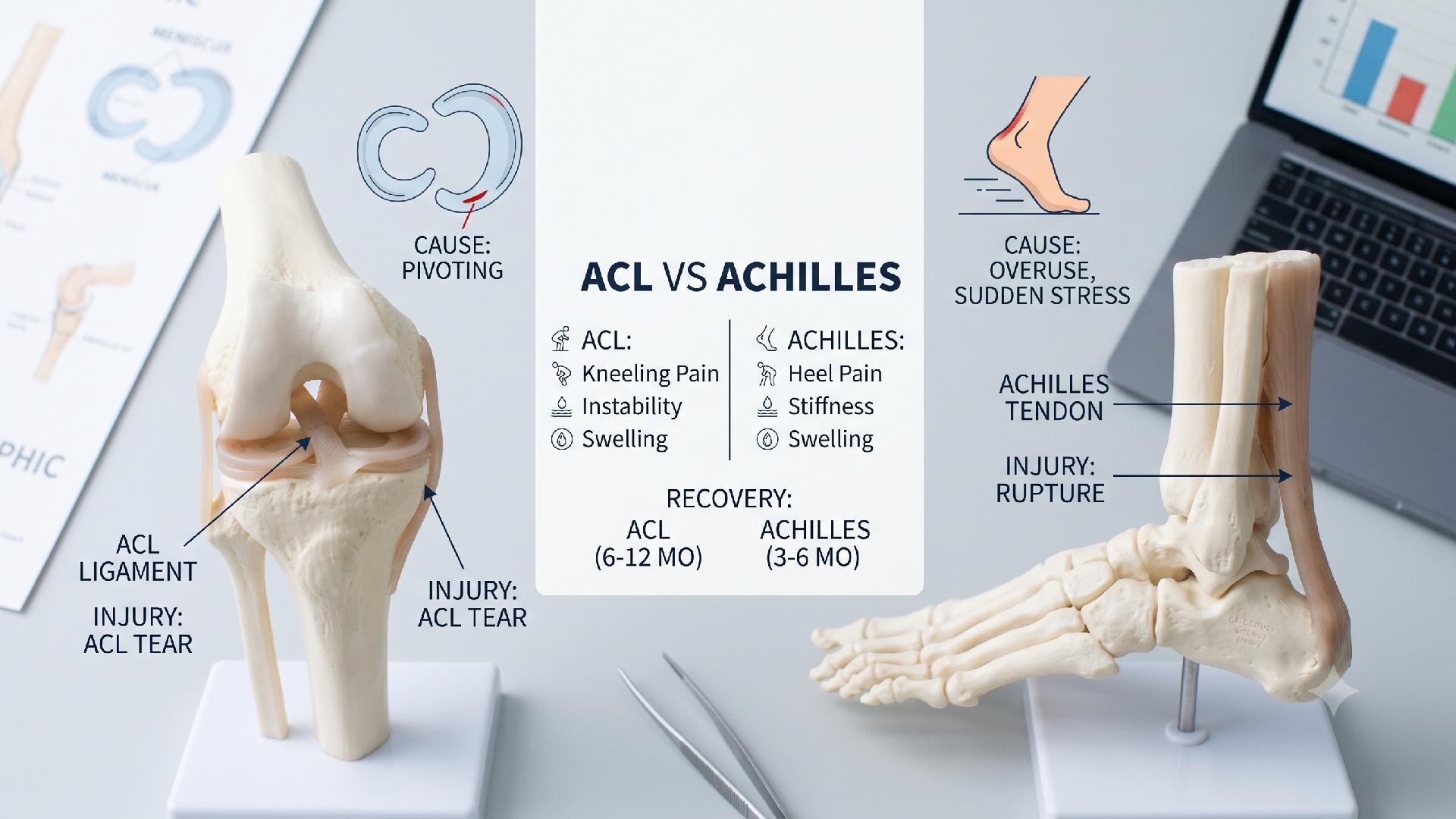 ACL vs Achilles: Common Causes, Symptoms and Recovery