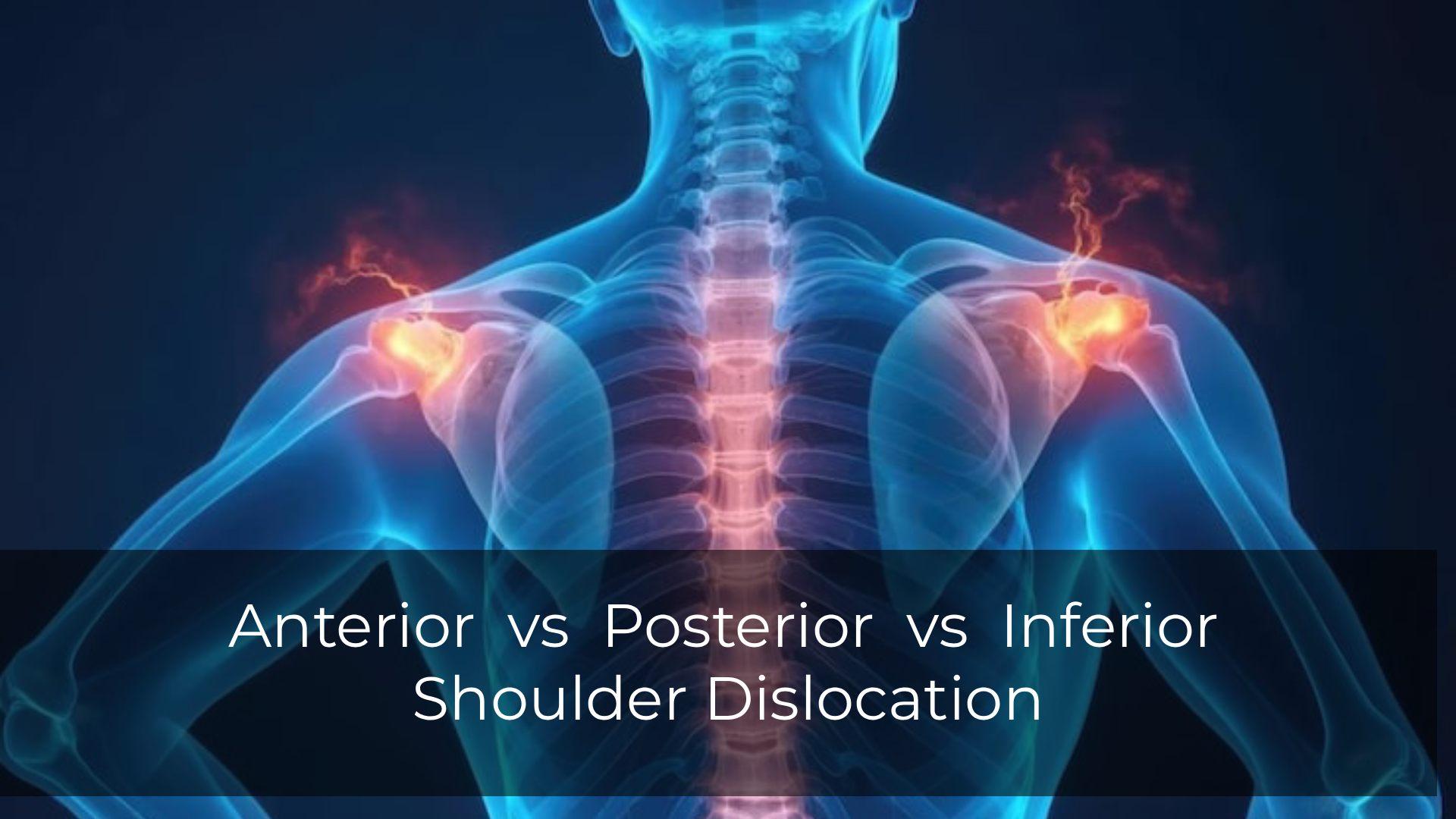 Anterior vs Posterior vs Inferior Shoulder Dislocation: A Detailed Guide 
